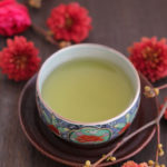 秋菊と深蒸し緑茶