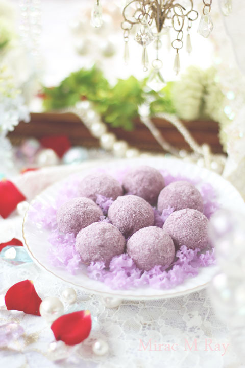 【レシピ】じわっとほどける口どけ・紫芋スノーボールクッキー
