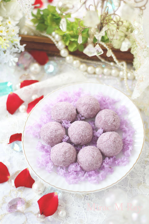 【レシピ】じわっとほどける口どけ・紫芋スノーボールクッキー